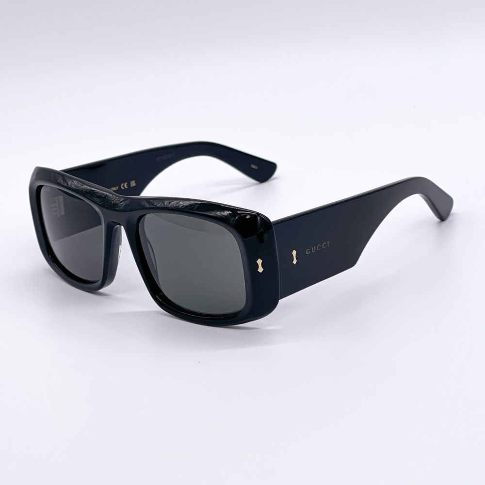 NEW GUCCI GG1080S 001 OVERSIZED SUNGLASSES GUCCI GG1080S BLACK EYEWEAR - Picture 4 of 12